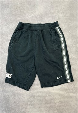 Vintage Nike Shorts Black Sweat Shorts with Logo
