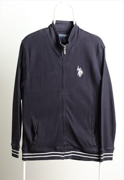 U.S.Polo ASSN Vintage Zip up Logo Sweatshirt Navy