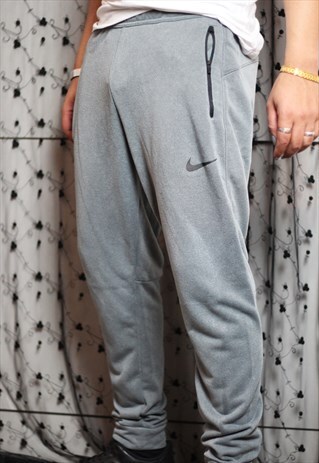 VINTAGE NIKE DRI-FIT GREY JERSEY JOGGERS
