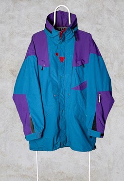 Vintage Helly Hansen Equipe Ski Jacket Ski Blue XL