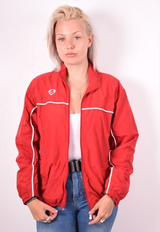 NIKE WOMENS VINTAGE TRACKSUIT TOP JACKET XL RED 90S
