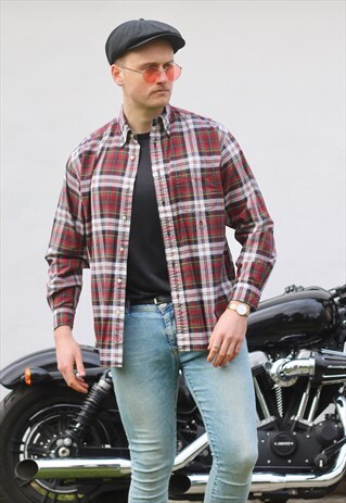 TOMMY HILFIGER USA PLAID CHECK SHIRT