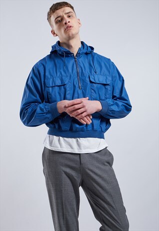 VINTAGE 1/2 ZIP WINDBREAKER JACKET
