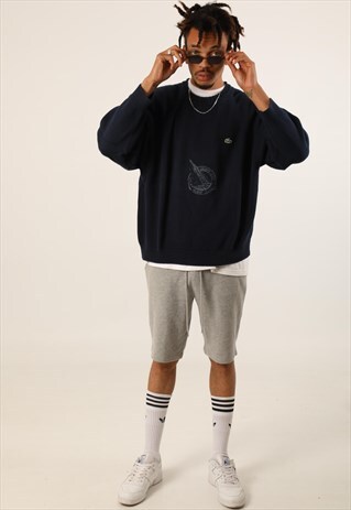 VINTAGE LACOSTE EMBROIDERED LOGO SWEATSHIRT