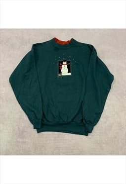 Vintage Christmas Sweatshirt Women's M