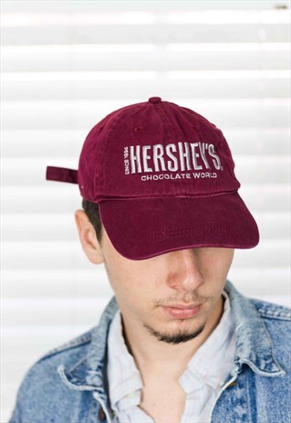 VINTAGE HERSHEY'S BASEBALL CAP LOGO 90S ONE SIZE 3.0
