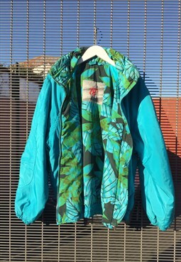 /SALE/ 80S BELFE Ski bomber Jacket TROPICAL colour womens M