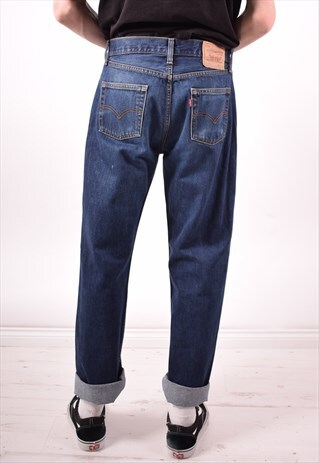 LEVI'S 751 MENS VINTAGE JEANS W33 L34 BLUE 90S
