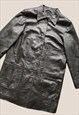 VINTAGE DARK GREEN LEATHER SUPER SOFT Y2K MATRIX JACKET
