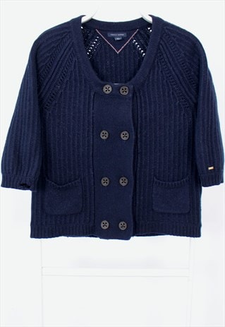 TOMMY HILFIGER WOMEN'S CARDIGAN IN NAVY COLOUR.