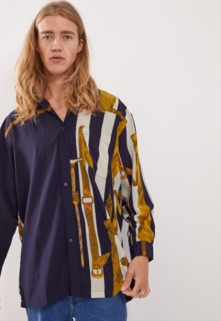 VINTAGE PATTERNED FESTIVAL LONG SLEEVE SHIRT