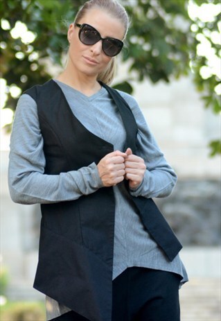 ASYMETRIC VEST /EXTRAVAGANT VEST