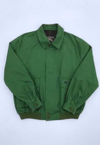Burberry Forest Green Cotton Harrington Style Jacket Mens | Cancer ...