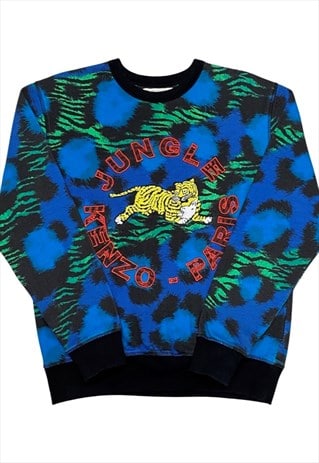 KENZO X H&M JUNGLE BLUE CREWNECK M