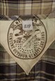 VINTAGE 90'S TOMMY HILFIGER SHIRT LONG SLEEVE CHECK BROWN