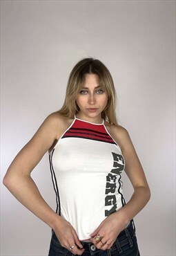 Vintage 2000s Blokette Style Strappy Top
