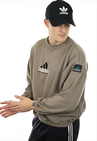 VINTAGE ADIDAS EQUIPMENT SWEATSHIRT BROWN