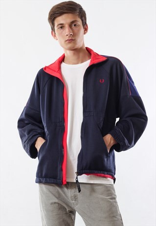 VINTAGE FRED PERRY TRACKSUIT 90S BLUE