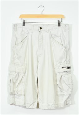 Vintage Ralph Lauren Cargo Shorts Cream Medium