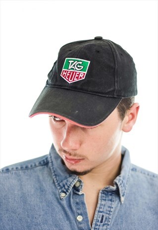 VINTAGE TAG HEUER LOGO BASEBALL CAP 90S X 3.1