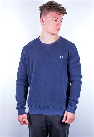 VINTAGE FRED PERRY SWEATSHIRT IN BLUE