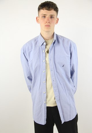 VINTAGE NAUTICA BLUE SHIRT