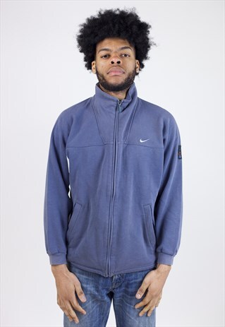 VINTAGE NIKE PURPLE ZIP UP 90'S SWEATSHIRT