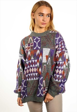 VINTAGE PATTERNED JUMPER K166
