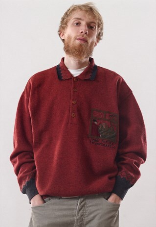 VINTAGE MENS ICEBERG WOOL SWEATER PULLOVER JUMPER