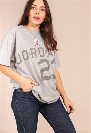 VINTAGE 90S OVERSIZED NIKE T-SHIRT IN GREY