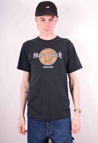 HARD ROCK CAFE MENS VINTAGE T-SHIRT TOP MEDIUM BLACK 90'S