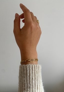 Authentic Mini Dior Pendant- Reworked  bracelet