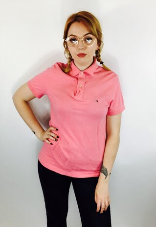 TOMMY HILFIGER PINK POLO SHIRT