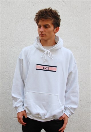 G&G UNISEX WHITE CHUNKY LINO HOOD
