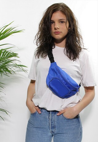BLUE VINTAGE BUM BAG