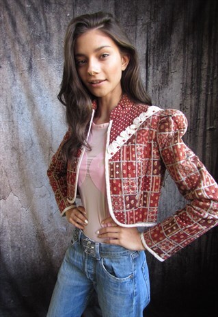 REVIVAL VINTAGE 1970S PRAIRIE BOHO JACKET