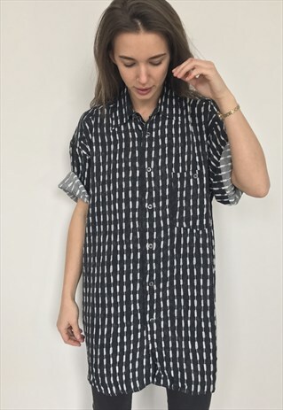 PATTERNED OVERSIZED RETRO VINTAGE UNISEX FESTIVAL SHIRT