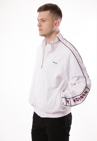 VINTAGE VTG RARE REEBOK SHELL JACKET LOGO OVERSIZED 12966
