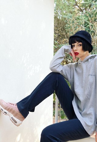 90S GREY SPORTY GAS HOODIE