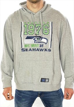  NFL Seattle Seahwks 1976 Hoodie In Grey Size Large