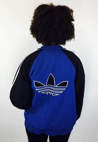 ADIDAS ORIGINALS BIG LOGO HARRINGTON JACKET