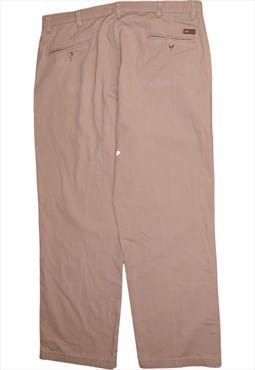 Vintage 90's Lee Trousers / Pants Straight Leg Baggy Beige