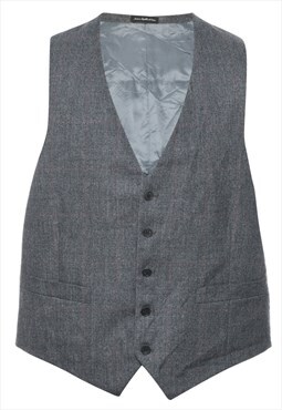 Vintage Grey Waistcoat - L