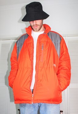 Vintage 90s Orange Helly Hansen Puffer Jacket