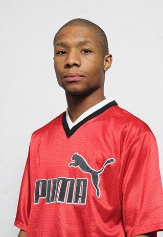 VINTAGE PUMA BIG LOGO SPORT T-SHIRT RED