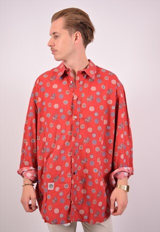 VINTAGE FERRE SHIRT RED