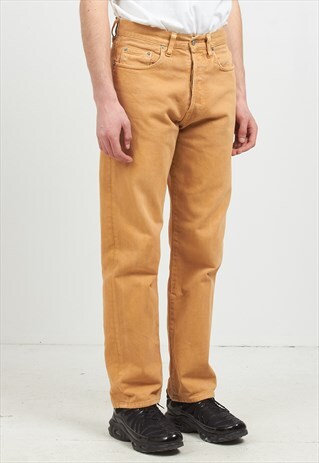 VINTAGE BROWN BIG STAR DENIM JEANS