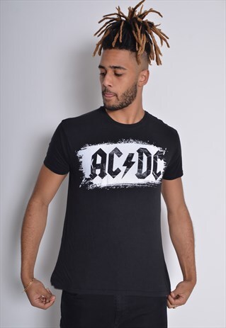 VINTAGE AC/DC BAND T-SHIRT BLACK