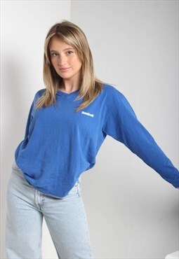 Vintage Reebok Long Sleeve T-Shirt Blue