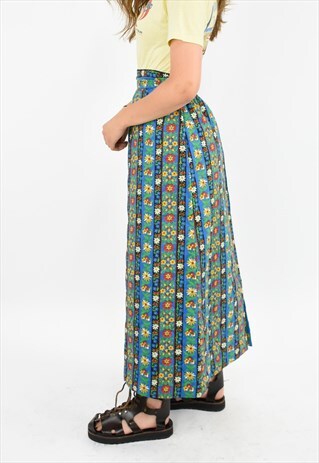 VINTAGE MULTICOLOURED MAXI SKIRT
